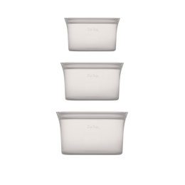 Zip Top - Beholder sæt i grå 