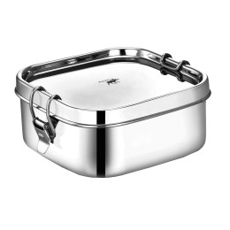 Pulito madkasse rustfrit stål - kvadrat