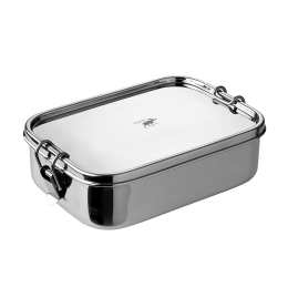 Pulito madkasse rustfrit stål - Stor