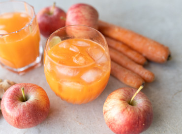 Gulerodsjuice med lime og ingefær 