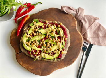 Black chili beans pizza 