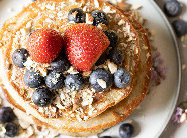 Bananpandekager med Protein by High on Life