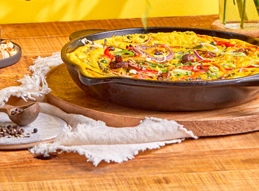 Vegansk grøntsags frittata
