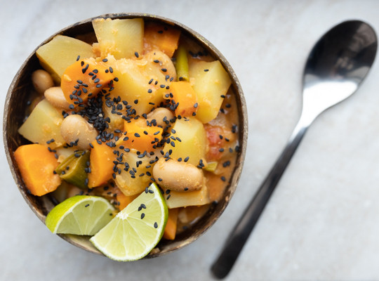 One pot kartoffelgryde med karry