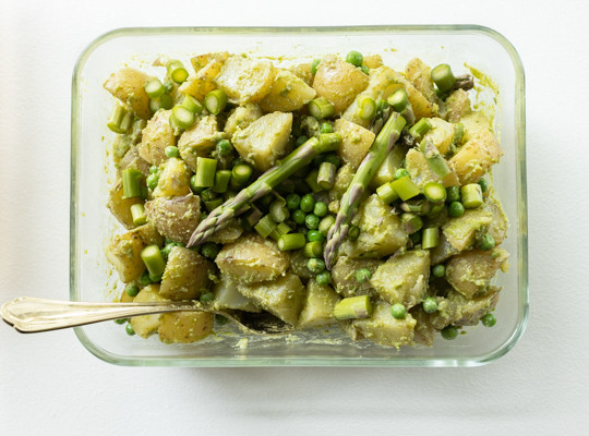 Kartoffelsalat med pesto
