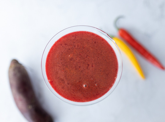 Rødbedejuice med chili