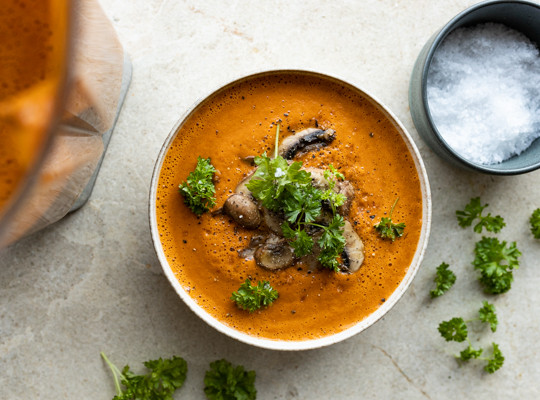 Cremet svampesuppe | Suppe på Vitamix
