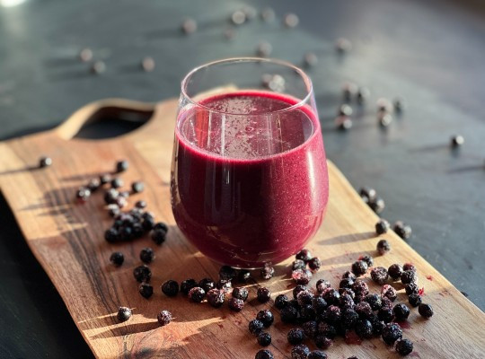 Smoothie med blåbær