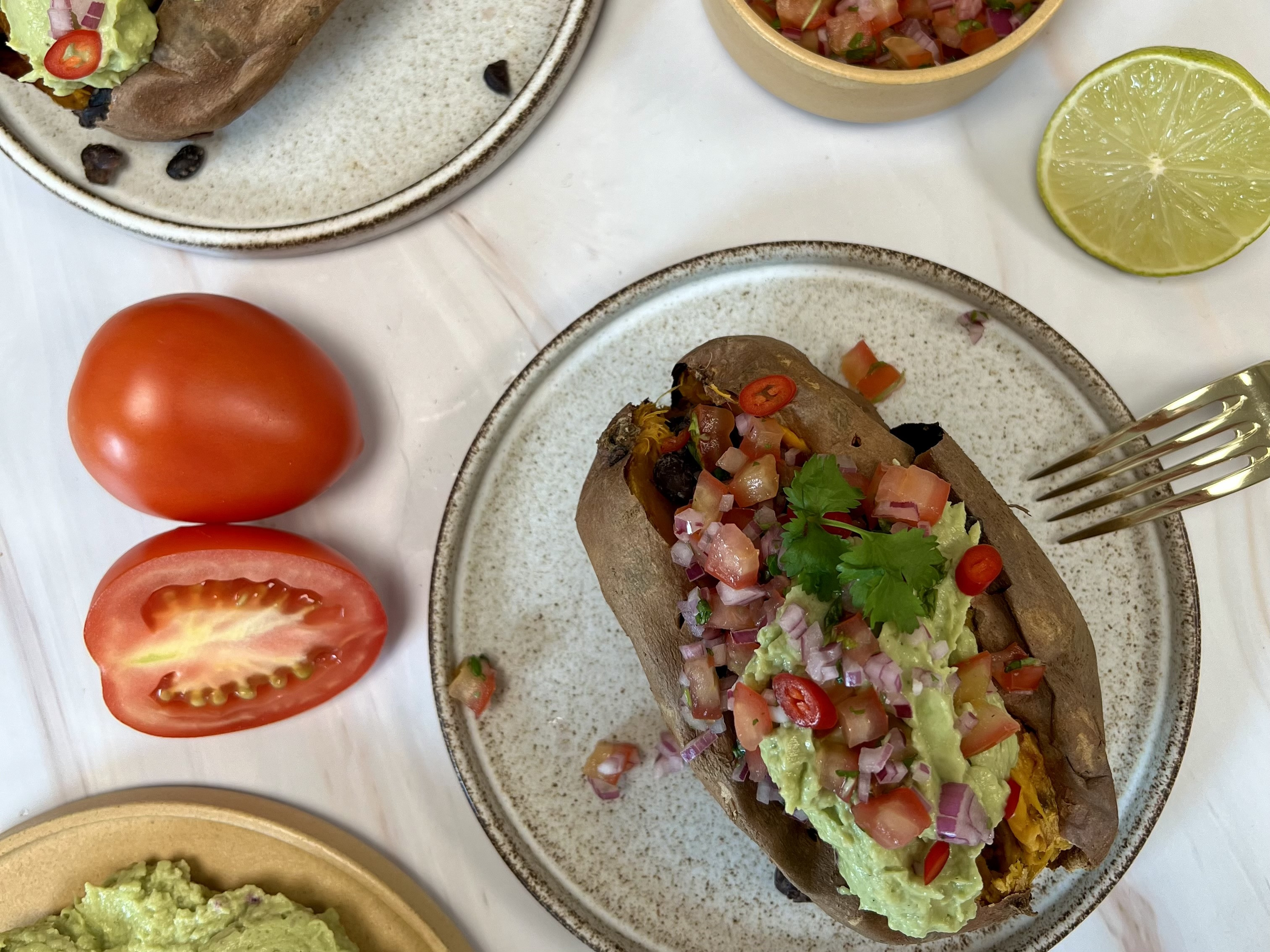 Fyldt sød kartoffel