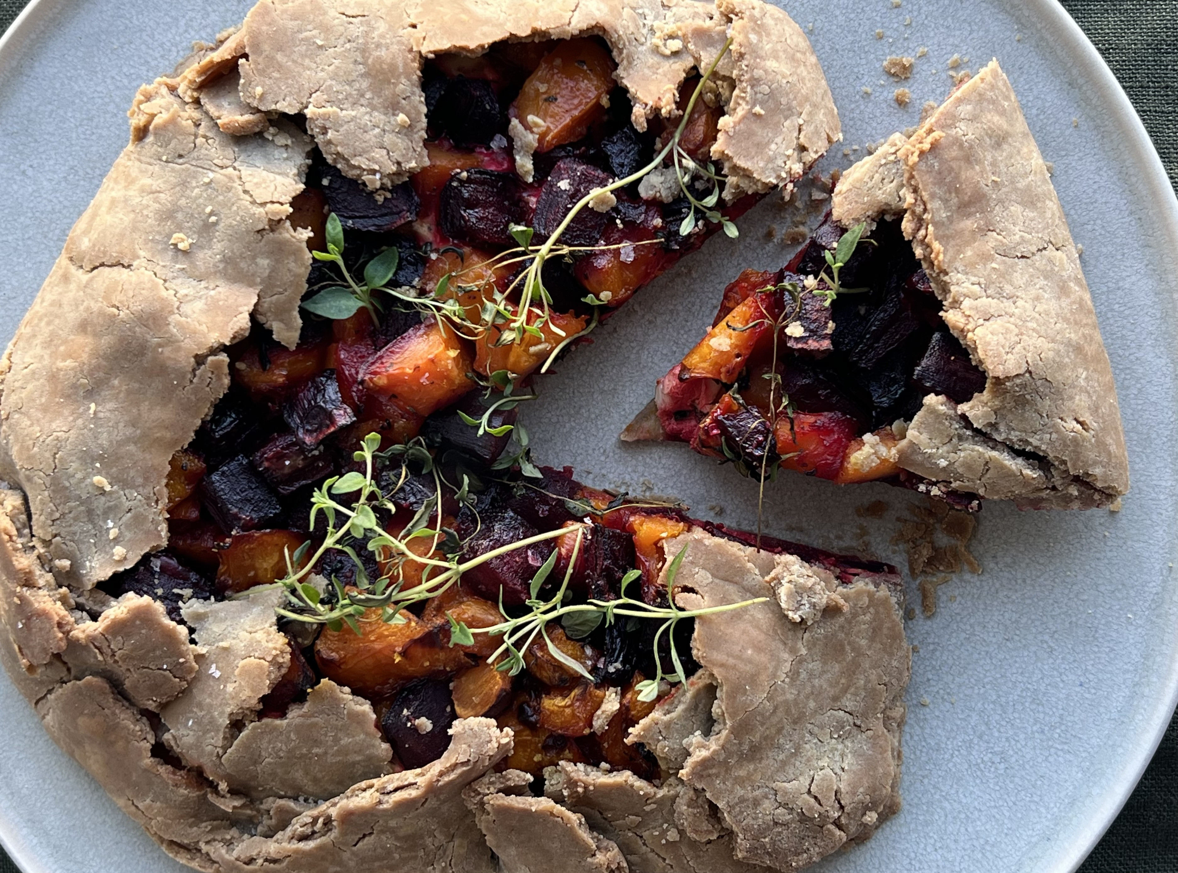 Galette med rødebede og hoakkido