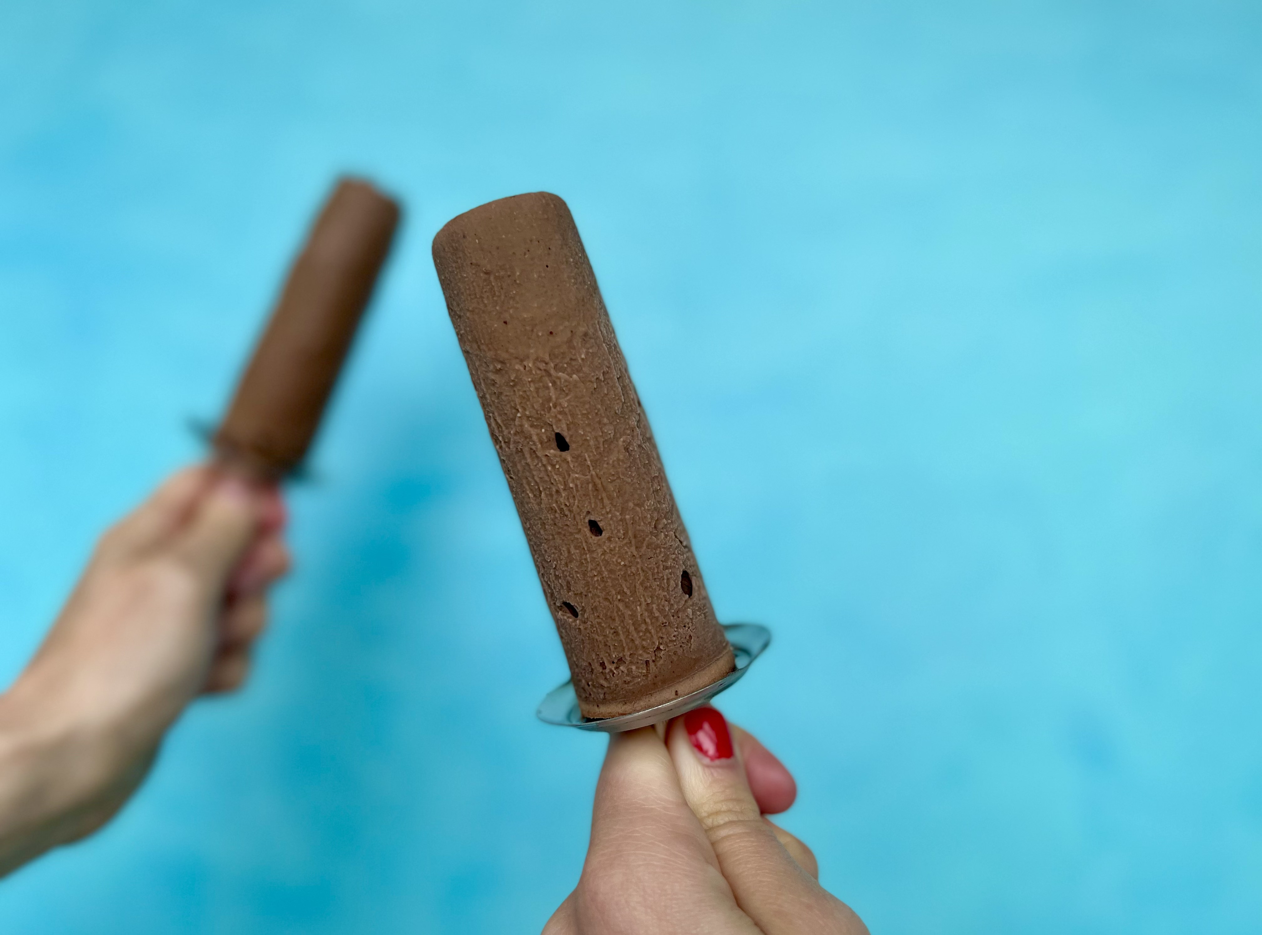 Sunde ispinde med chokoladeis