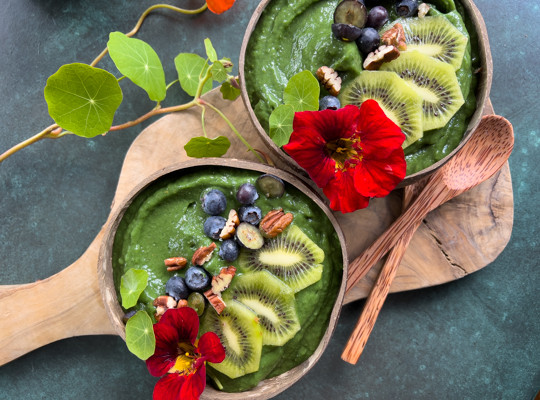 grøn smoothiebowl
