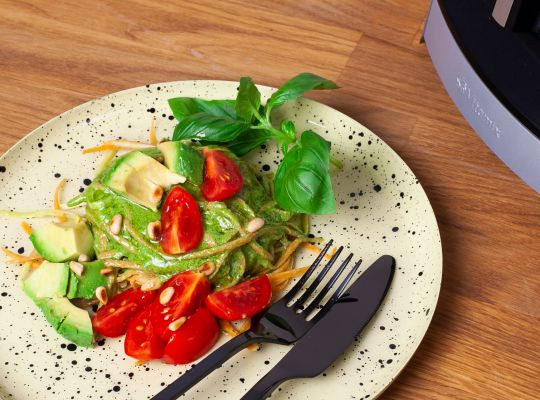 Grøn pasta pesto sauce