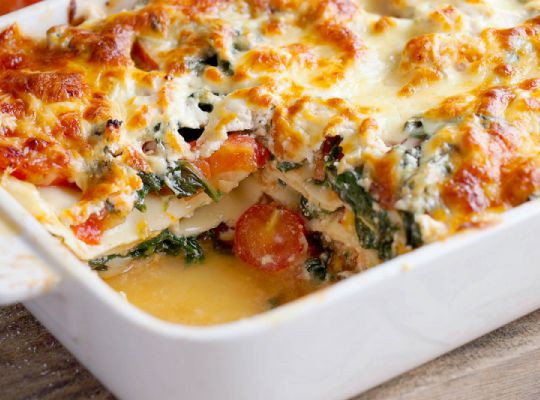 Lækker lasagne - med jucie affald