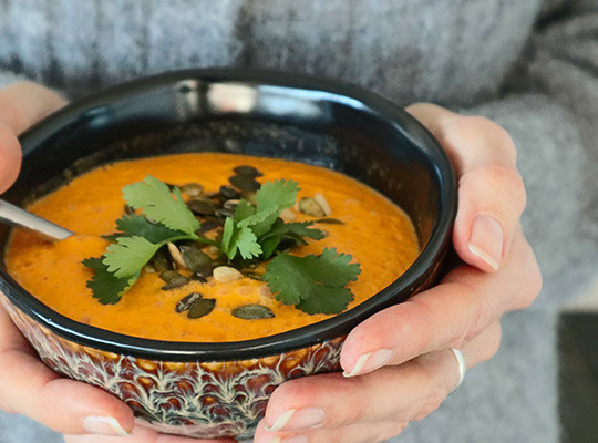 Antiinflammatorisk suppe med sødekartofofler