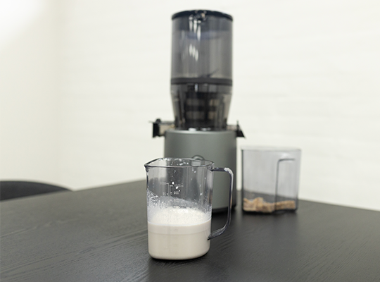 Mandelmælk på slowjuicer