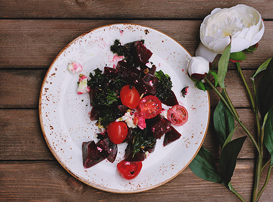 Rødbedesalat med grønkål