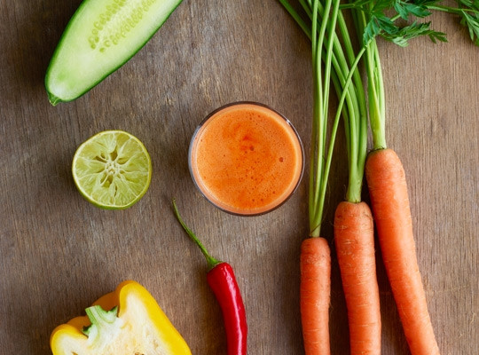 grøntsagsjuice med chili