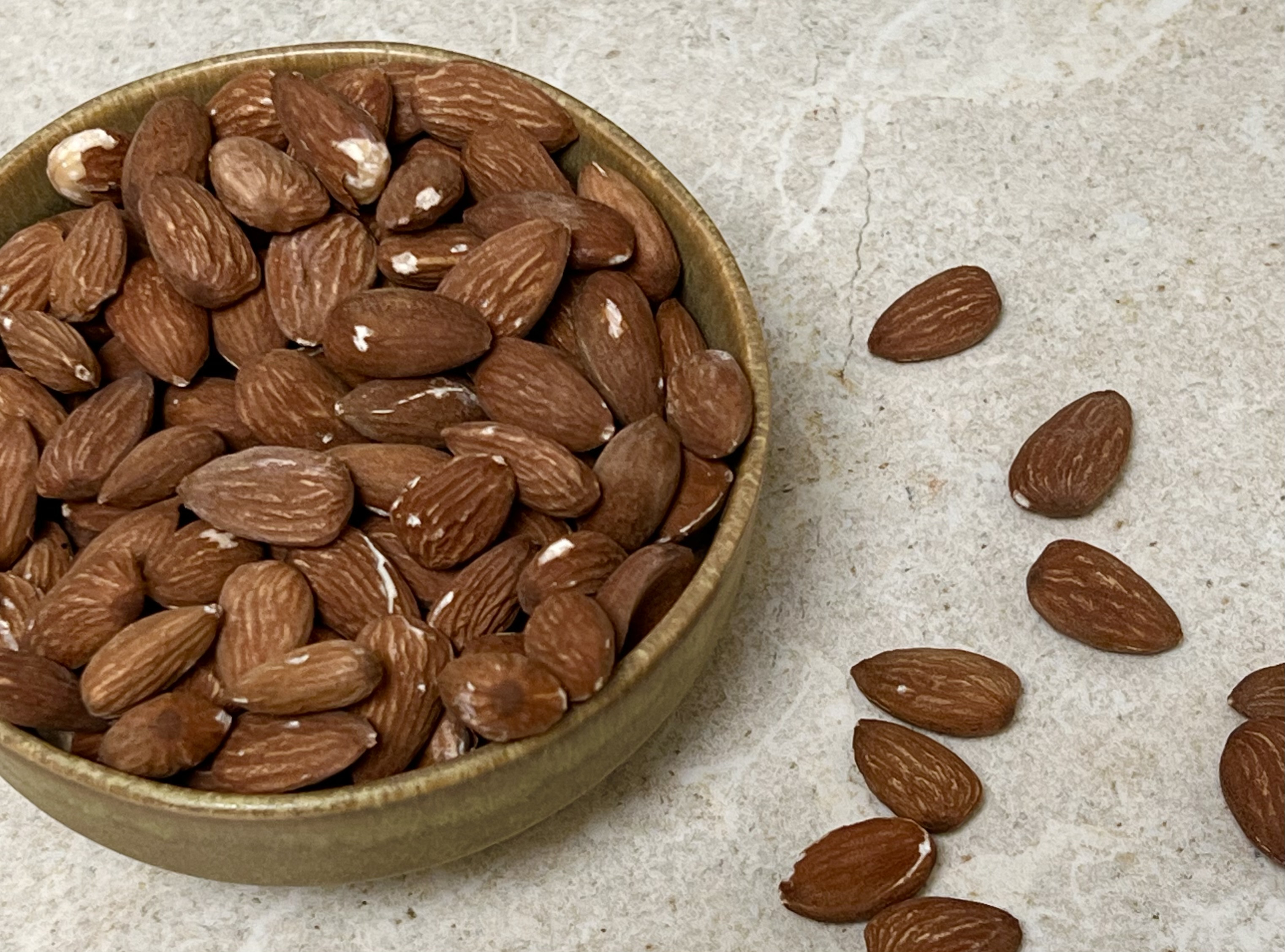 hjemmelavet saltede mandler