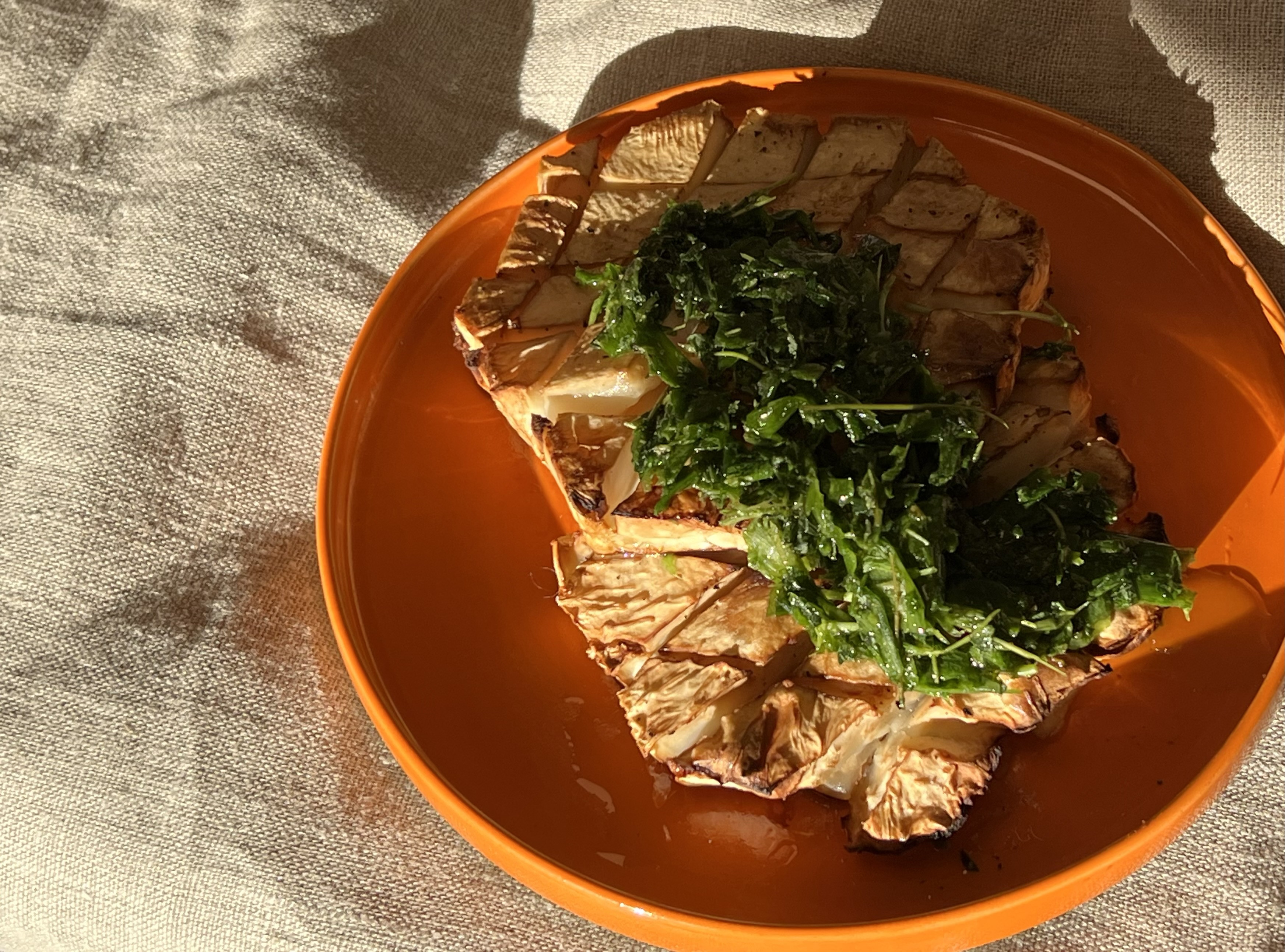 Selleri bøf af knoldselleri