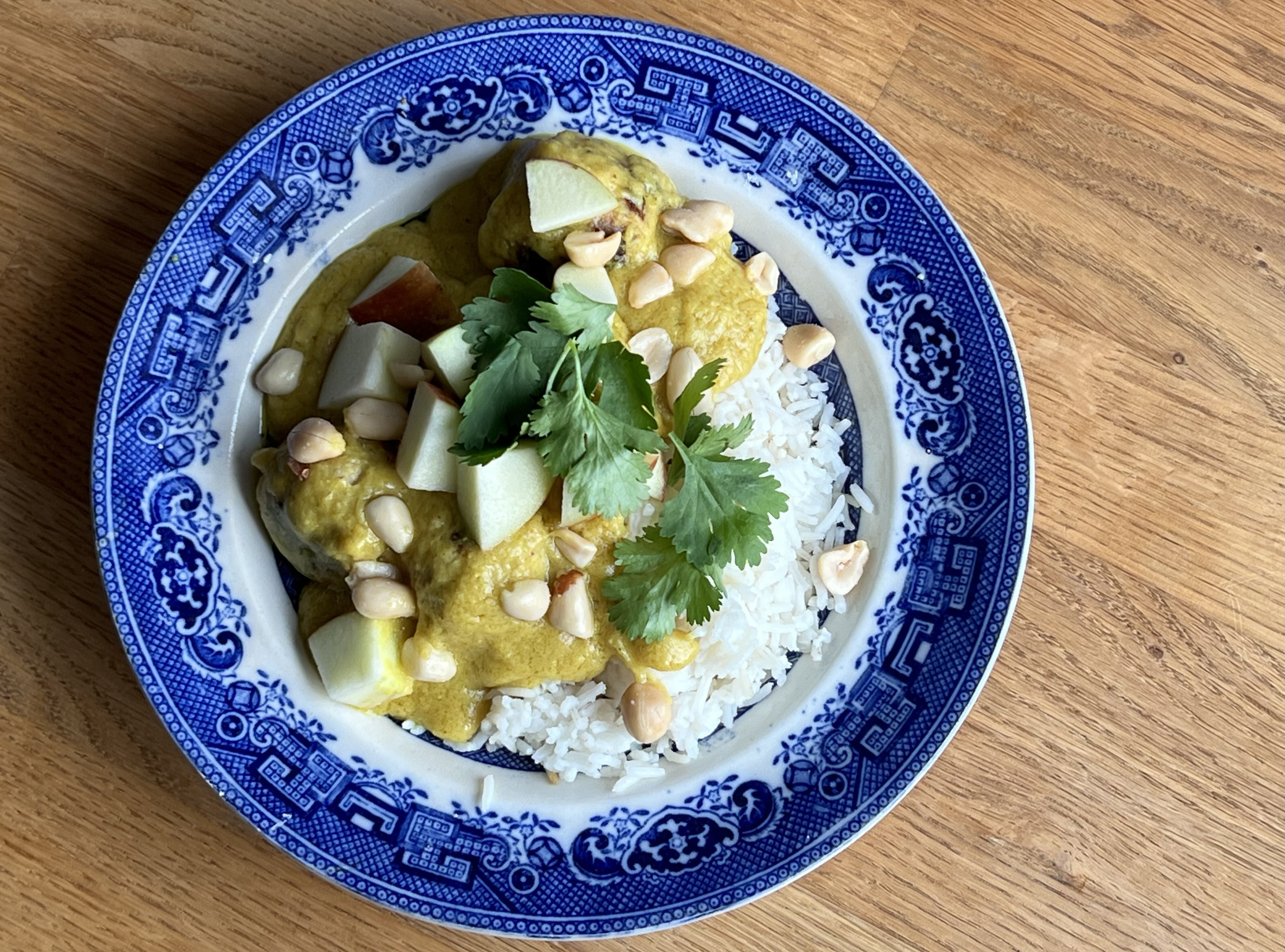 Vegansk boller i karry